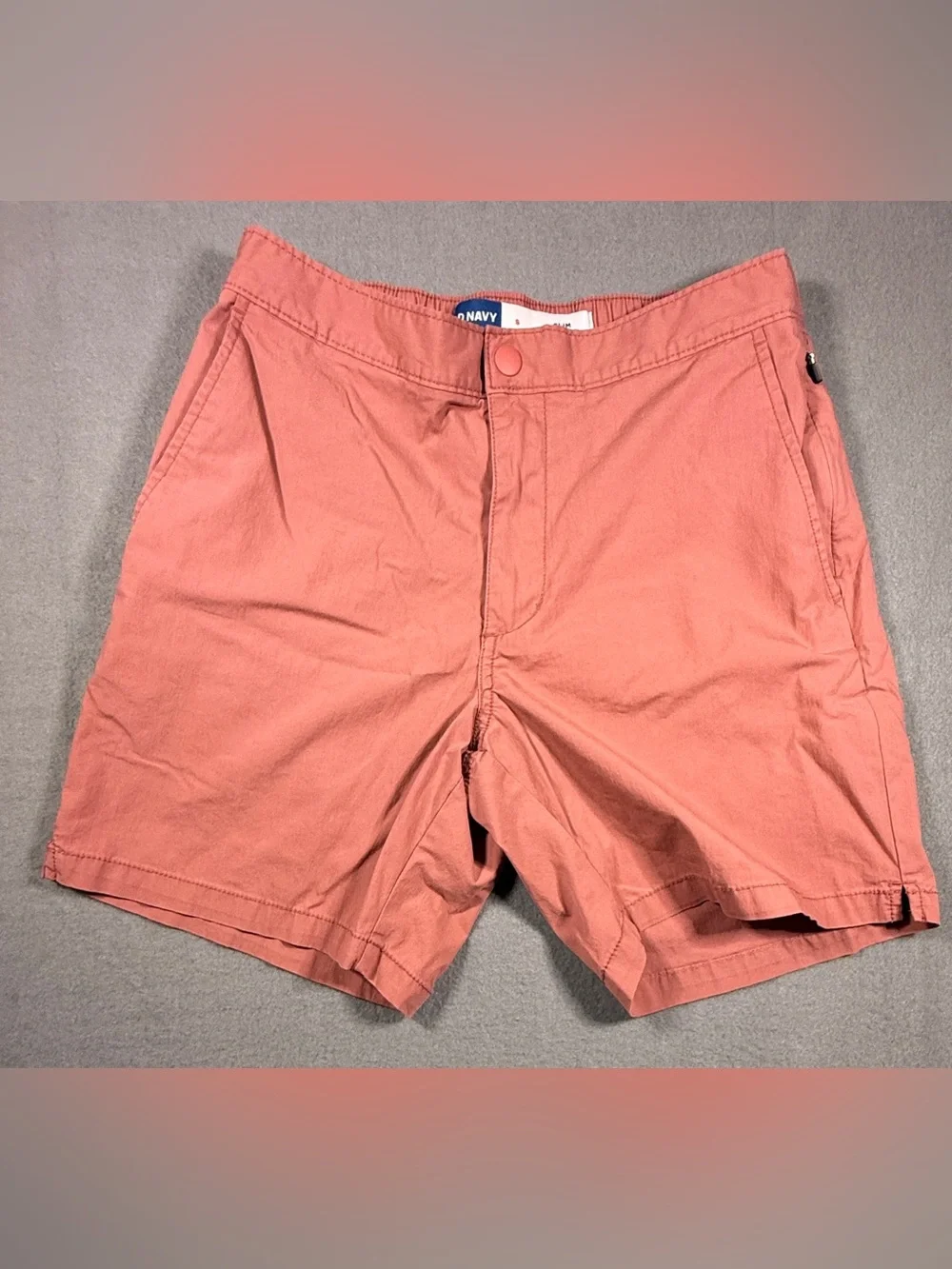 Old Navy Men's Dusty Coral Flat-Front Shorts